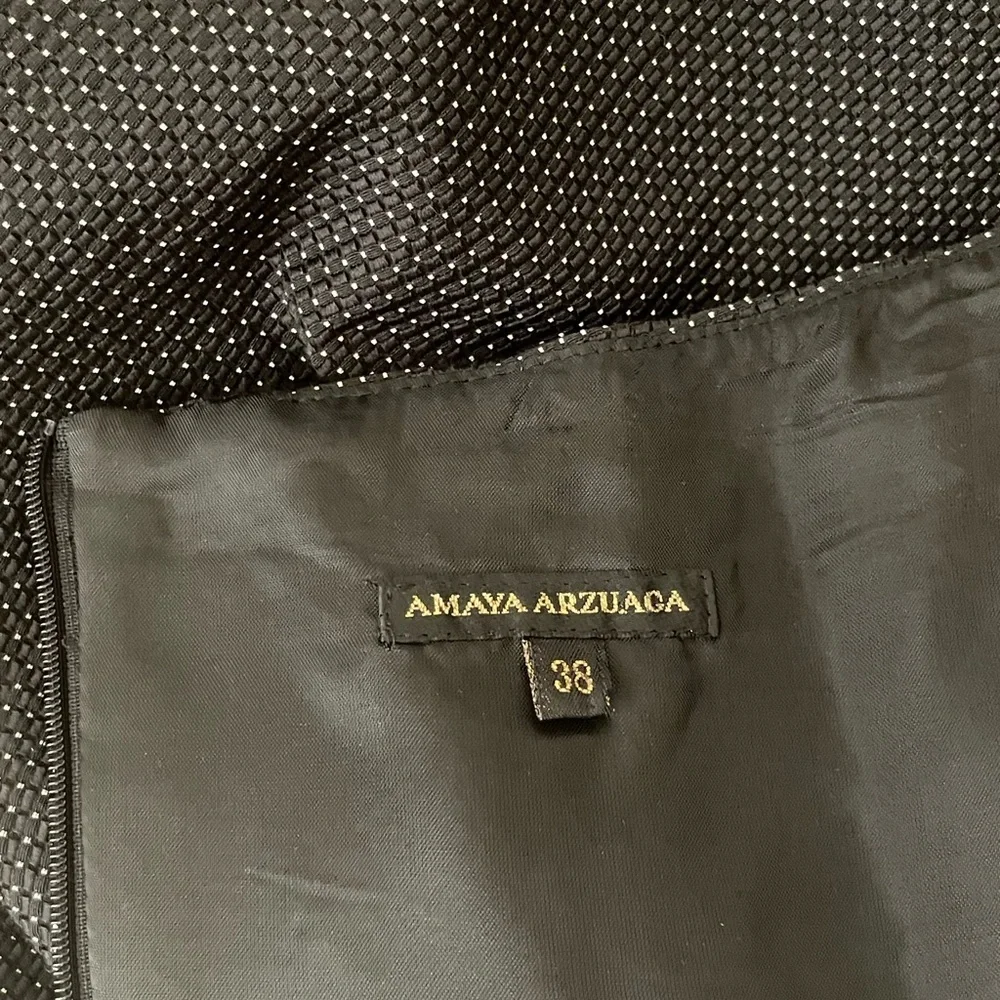 Amaya Arzuaga | Spanish Designer one shoulder black cocktail dress women XS EU38 - Picture 15 of 16